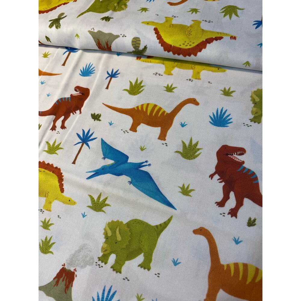 Robert Kaufman PREHISTORIC ADVENTURE Cotton Fabric BTHY Dinosaur Dinosaurs Dino